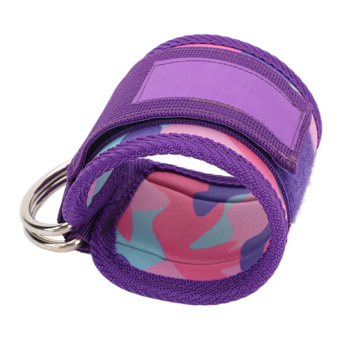 Enkelmanchet Dubbele D-ring Verstelbare Comfortabele Pasvorm Enkelkabelbanden voor Workout Booty Workout blue