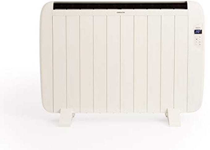 Elektrische convectorradiator met Wifi en 24-uurs-timer - 1500W, Wit