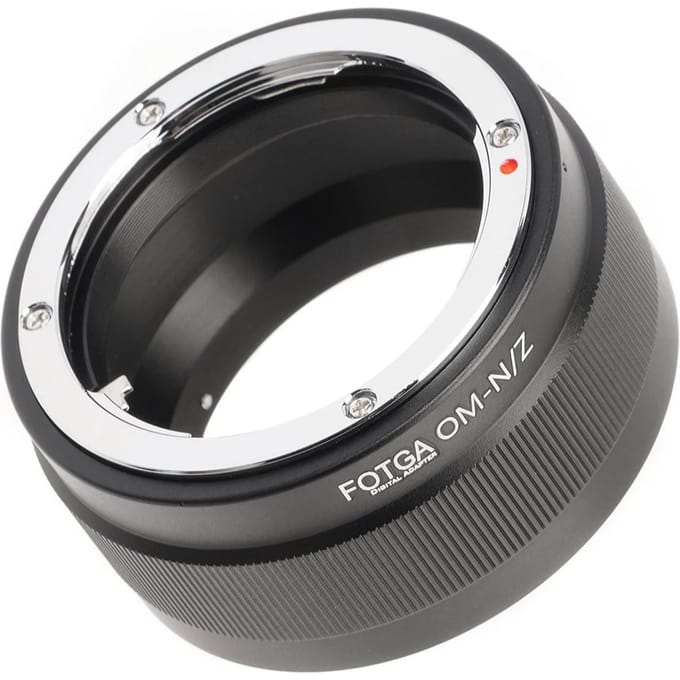 FOTGA Hoge Precisie Lens Mount Adapter Ring Aluminiumlegering Vervanging voor Olympus OM-Mount Lens zwart