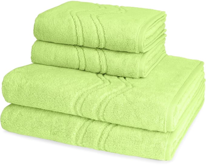 Ross Dames en Heren 2 X handdoek 2 X douchedoek - per set Cashmere feeling