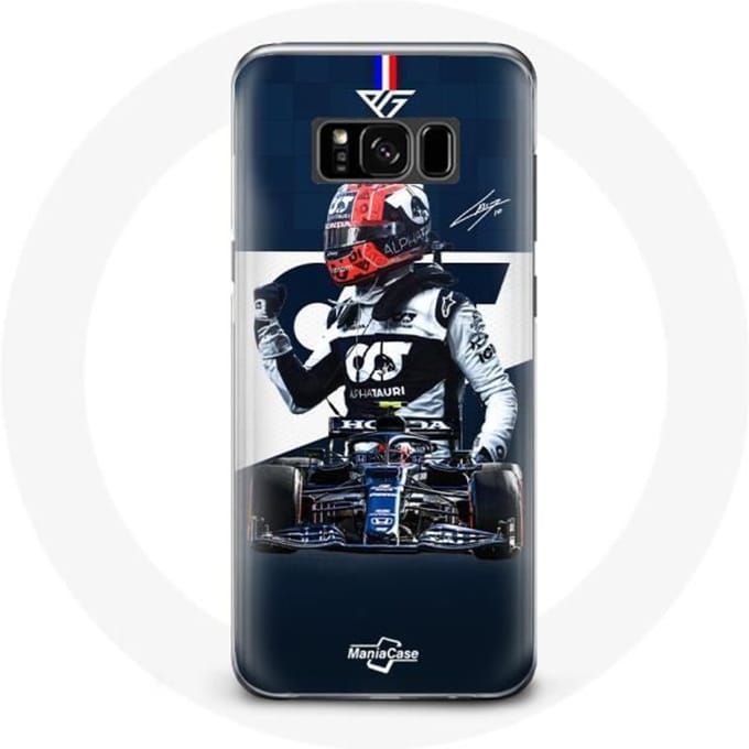 Hoesje voor Samsung Galaxy S8 plus Formule 1 Max Verstappen F1 Racing Driver Blauw