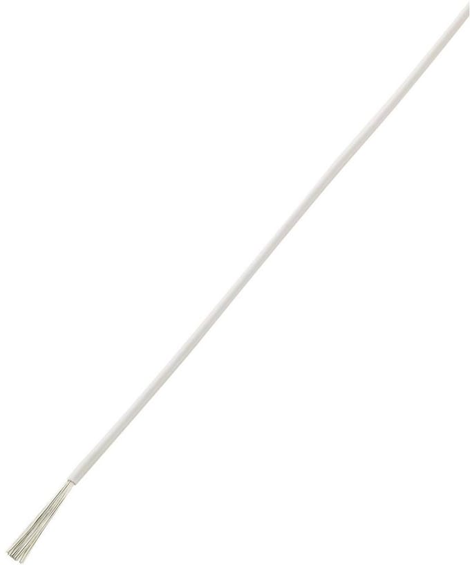 TRU COMPONENTS 1572282 Draad LiY 1 x 0.50 mm² Wit 10 m