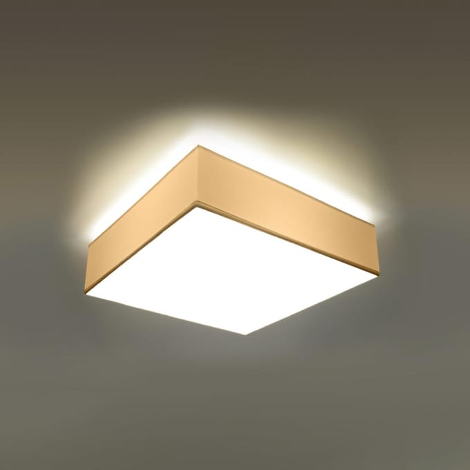 Sollux Lighting Plafondlamp Horus - E27 - wit - PVC - 11x35x35cm