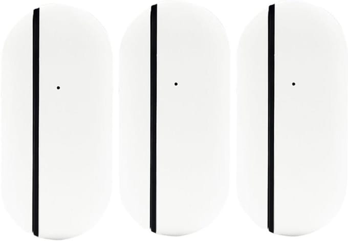 Huisbeveiligingsalarm - Deur sensor - Slimme woning - App meldingen - 3 stuks - Wit