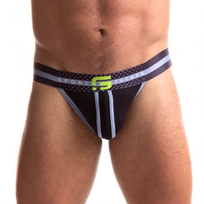 Sport Fucker Jersey - Jockstrap - Zwart/Neon S