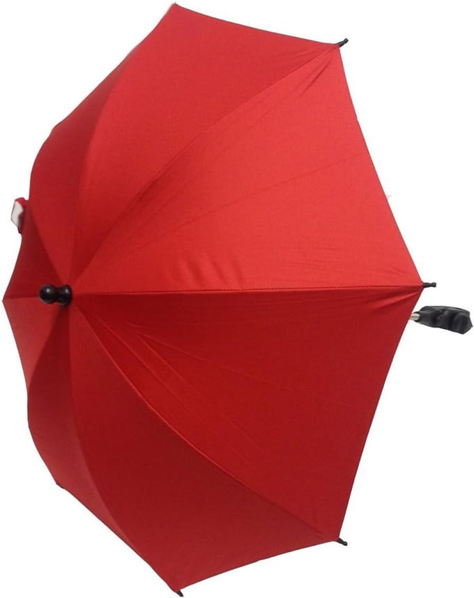 Universele kinderwagen parasol 360 graden verstelbaar rood