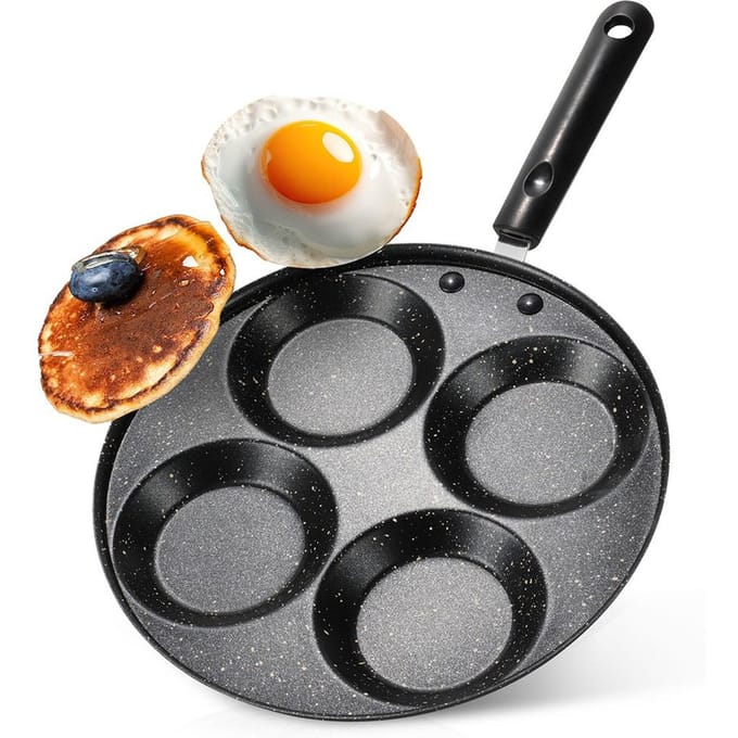 Vilde Basic Line - Granieten Eierpan - 24 cm - 4 Openingen - Niet-Klevend