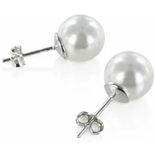 Dames Oorbellen Sterling Zilver 925 Natuurlijke Parel 9mm BIPE062