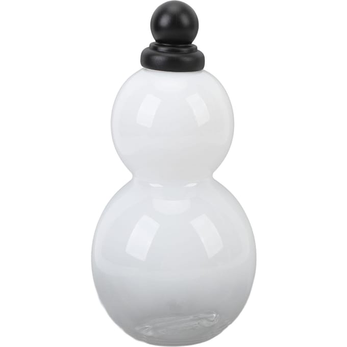 Gourde 800 ml, bouteille d'eau portable d'extérieur, décoration rétro avec sangle brillante blanc
