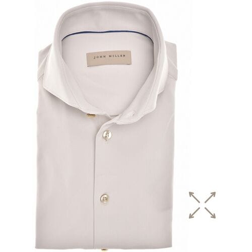 John Miller Overhemd Hyperstretch Performance Shirt Licht Grijs / male
