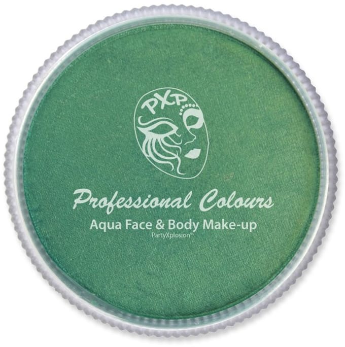 Aqua schmink metallic groen