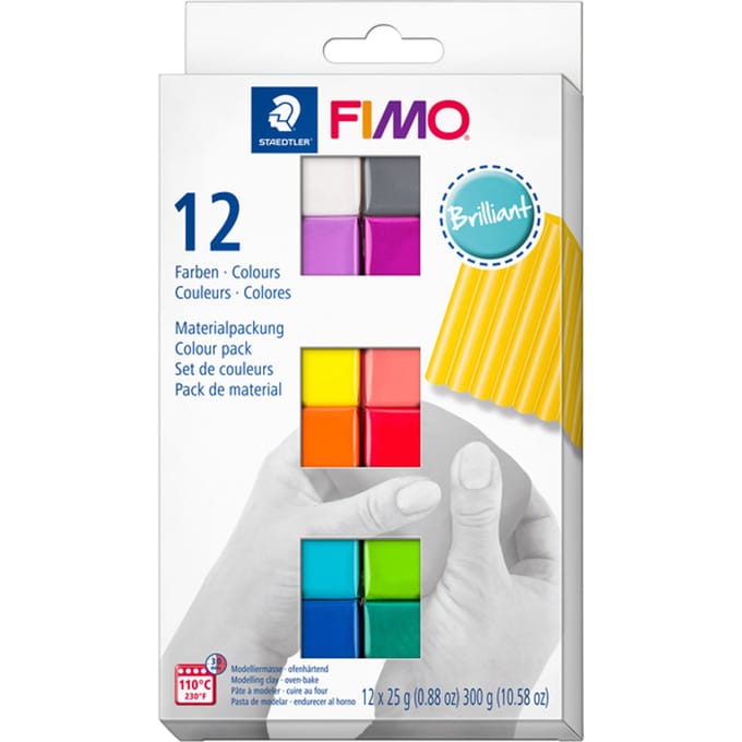FIMO soft - ovenhardende boetseerklei - colour pack - 12 brilliant colours