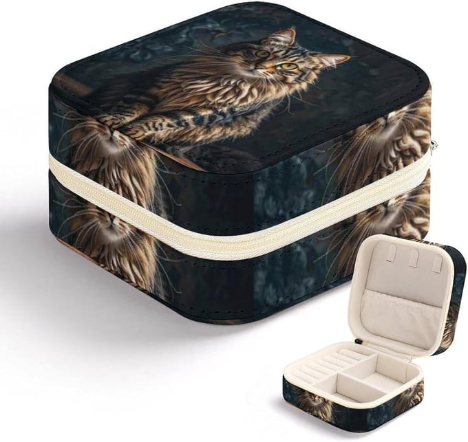Sieraden koffer - Opberger organizer - Reizen opbergen - Compact multifunctioneel - 4.2 x 4 inch - Stijl