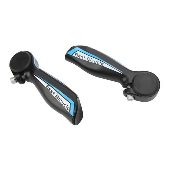 WAKE 1 Paar Fiets Hulpstuur Aluminiumlegering Fiets Barend Stuur Fietsaccessoires black