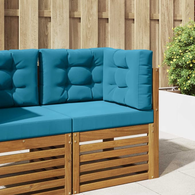 vidaXL - Buitenbankkussen - Polyester - Koninklijk - Blauw - 60 - x - 60 - cm