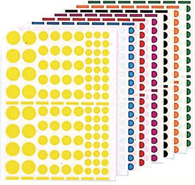 Agipa Stickers 1.040 stuks cirkels