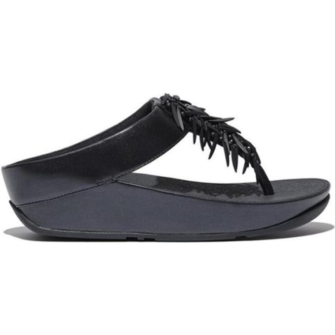 FitFlop Rumba Beaded Metallic Toe-Post Sandals BLAUW - Maat 38