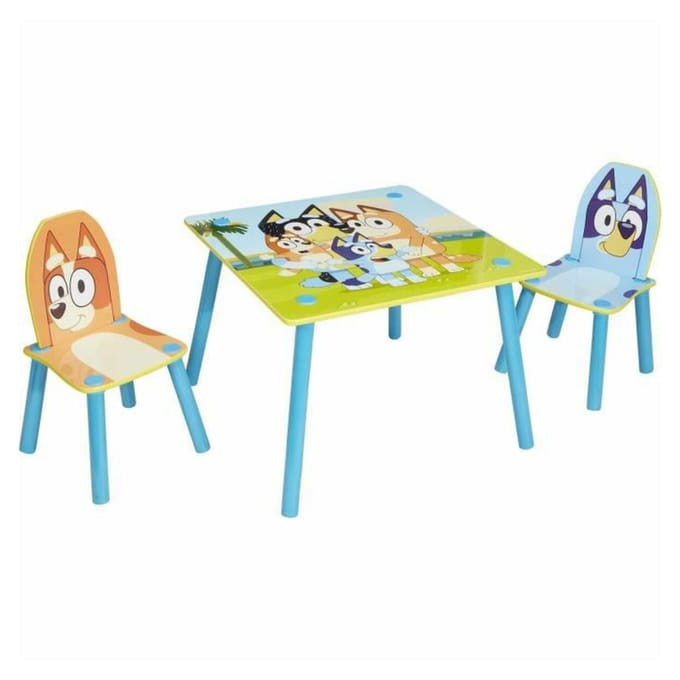Bluey Kids Table and 2 Chairs Set