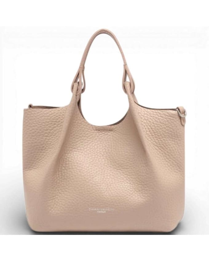 GIANNI CHIARINI Leren handtas schoudertas Dua Handbag Pink Salt oud roze