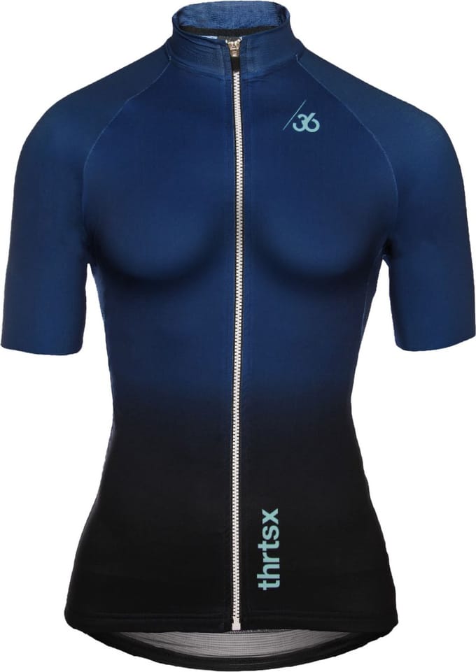Slider -Wielershirt, Blauw/Zwart - Dames - Dames