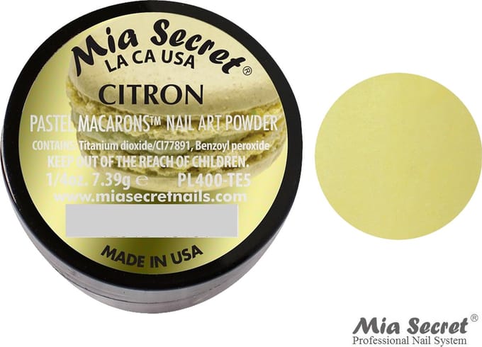 Pastel Macarons Acrylpoeder Citron