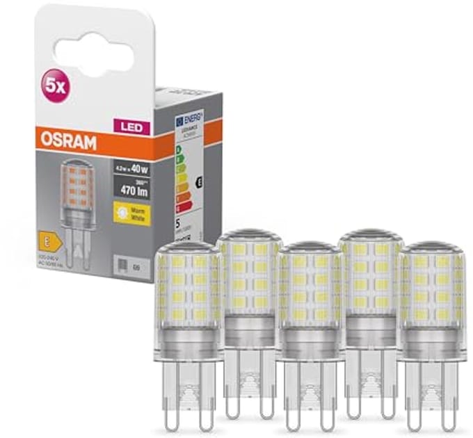 LED G9 Lamp in Warm Wit - 5-Pack, Energiezuinige Vervanging voor Traditionele Gloeilampen