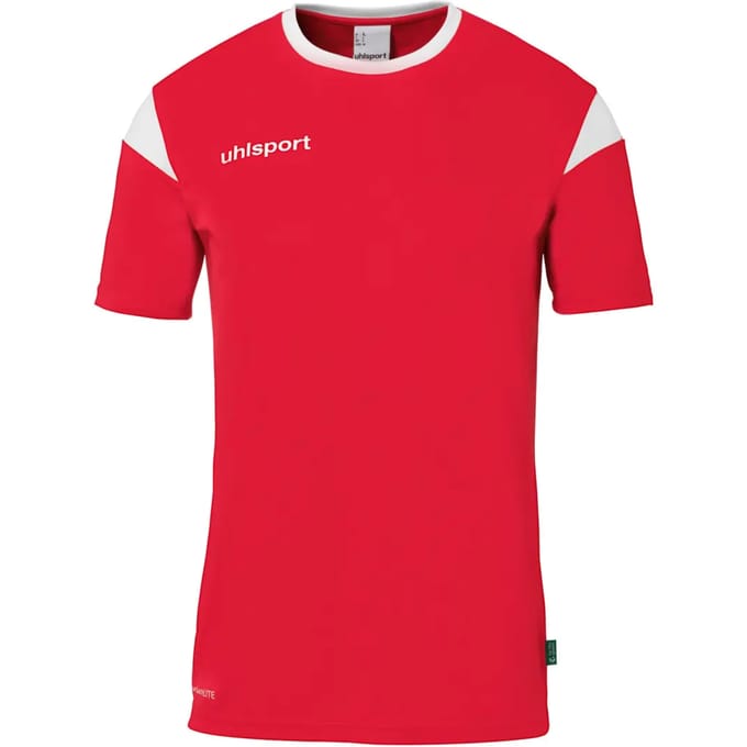 Uhlsport Squad 27 Shirt Korte Mouw Kinderen - Rood / Wit | Maat: 116