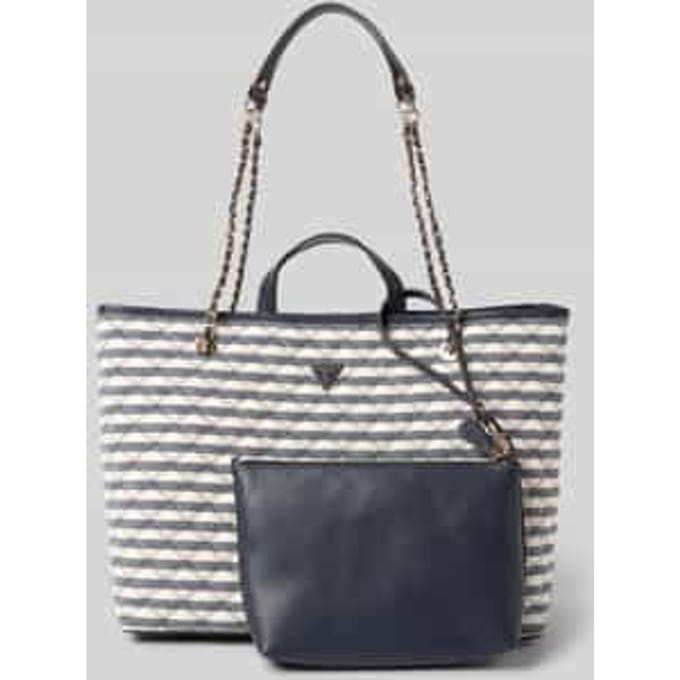GUESS shopper Giully II 2 In 1 Tote Bag Navy Multi donkerblauw