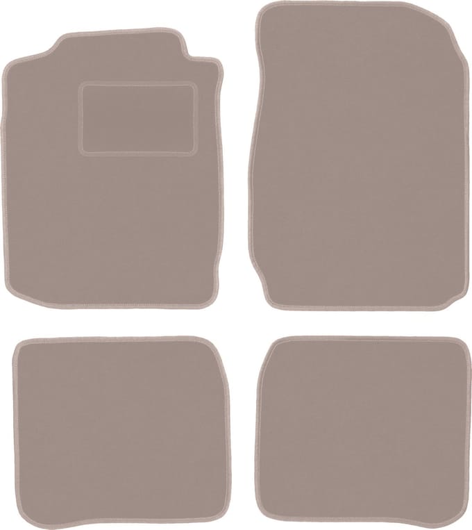 Beige veloursmatten voor: Toyota Corolla E11 hatchback (1997-2001)