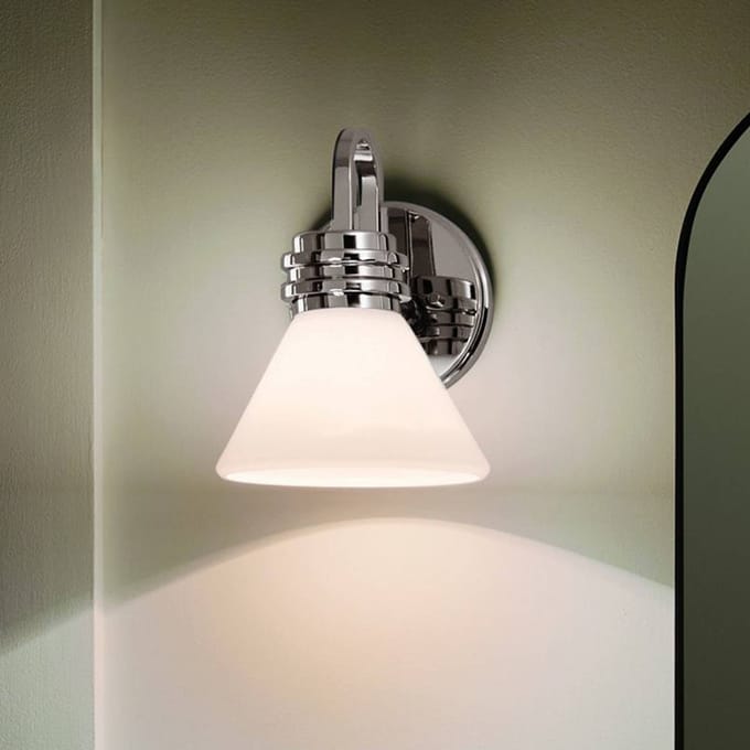 Kichler LED Wandlamp Farum | 1X E27 Max 3W | Polished Chrome