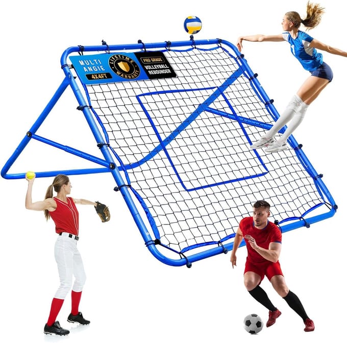 Verstelbaar Rebound Net voor Volleybal, Voetbal en Honkbal Training 1.2x1.2m