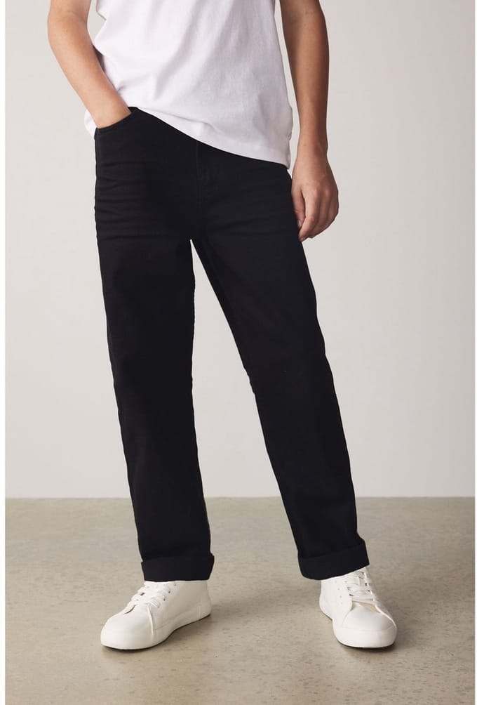 Next - Jongens - Stretchjeans met ruimvallende pasvorm - Zwart