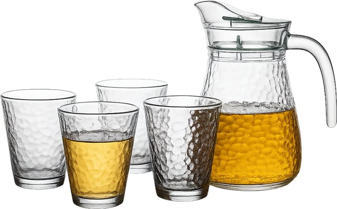 Cheffinger Glazen Set met Karaf - Set van 5