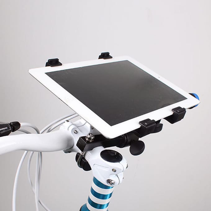 Fietstablethouder Fiets Tablethouder voor 7?10-inch Tablets voor iOS Tablet voor Galaxy Tab black