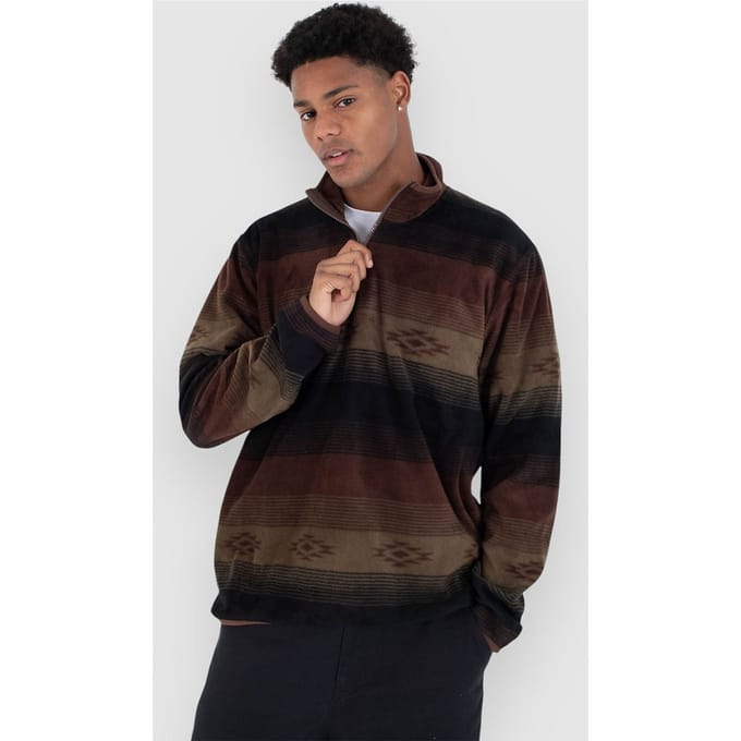 Hurley Mesa Windchill 1/4 Half-Zip Sweater bruin