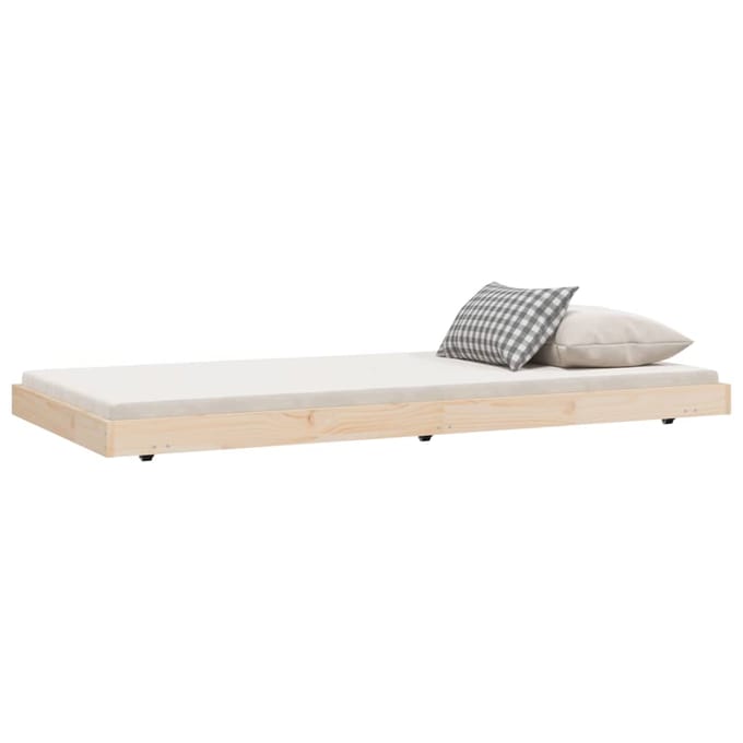 vidaXL - Bedframe - zonder - matras - massief - grenenhout - 90x190 - cm
