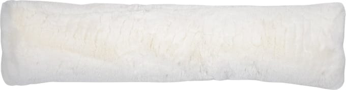 tochtkussen teddy glad gebroken wit 20x90cm