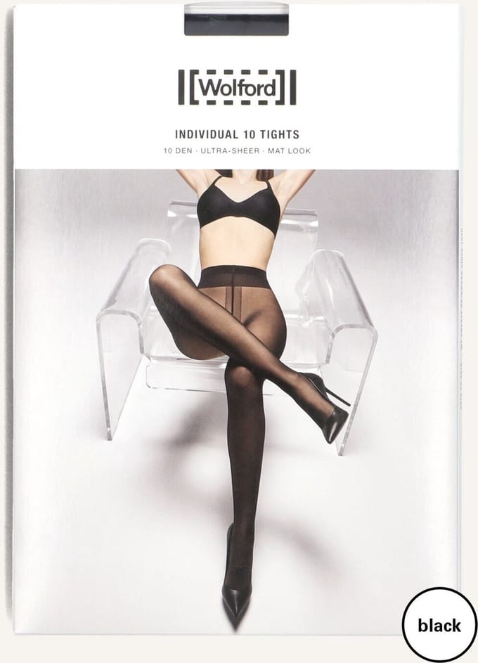 WOLFORD Individual 10 Tights Beenmode Dames - Zwart - Maat M