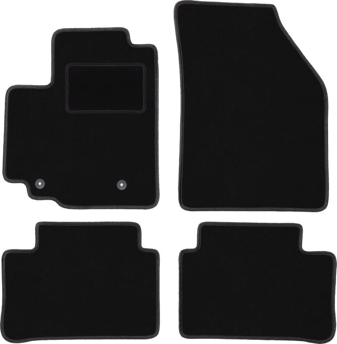 Zwarte veloursmatten voor: Suzuki Splash hatchback (2008-2014)