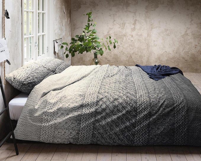 Luxe Katoensatijn - Indigo Indy - Dekbedovertrekset - 240x200/260 - extra lang + 2 kussenslopen