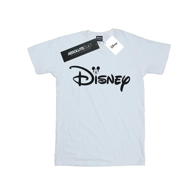 Disney Jongens Mickey Mouse Hoofd Logo T-shirt (Wit)