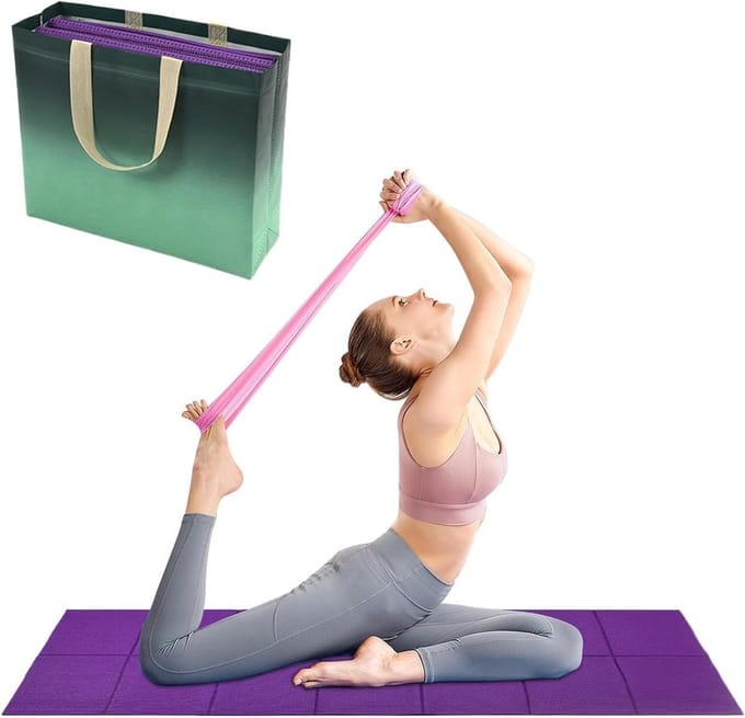 Kampeer Slaapmat - Reis Onderlegger - Outdoor Activiteiten - Compact Opvouwbaar - 173x61cm - Violet