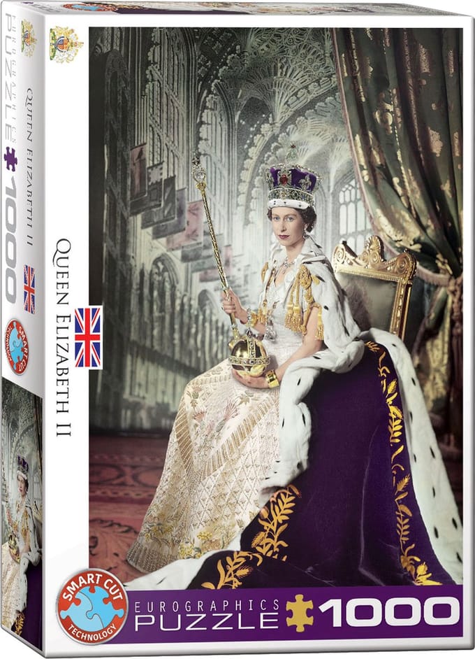 Eurographics puzzel Queen Elizabeth II - 1000 stukjes legpuzzel.
