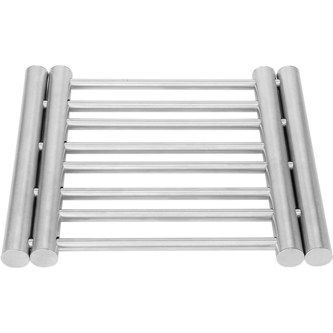 Roestvrij Staal Uitschuifbare Pannenonderzetter Isolatiematten Hittebestendige Placemat Keukengadget gray
