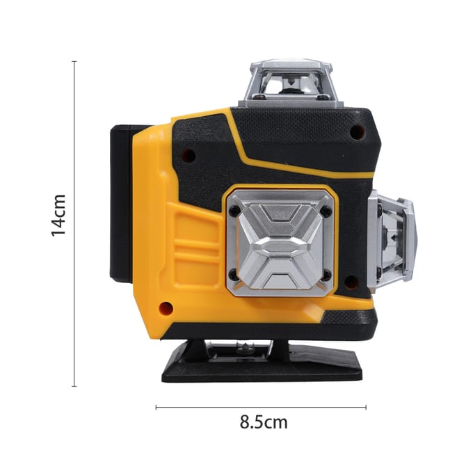 Niveau Laser Multifonctionnel 4D 16 Lignes 3 degrés Machine Auto-nivelante Batterie Lithium Rechargeable UK