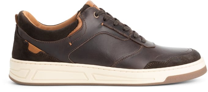 Travelin' Darley Heren - Sneakers - Leer - Donkerbruin