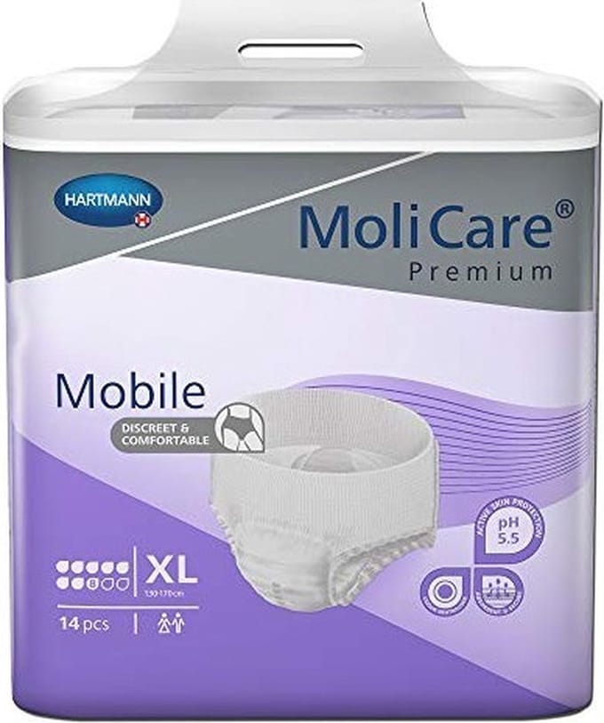 Hartmann MoliCare Mobile 8 gouttes XL - 4 paquets de 14 protections