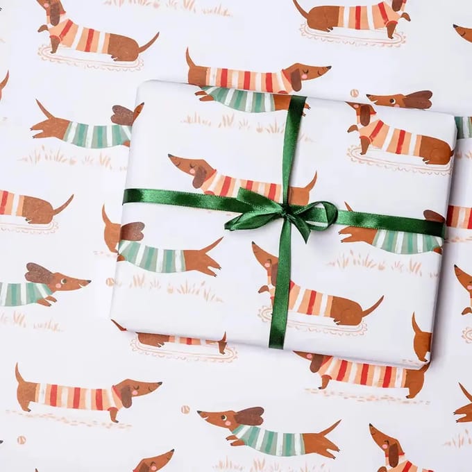 Cadeaupapiertjes teckel Rex London