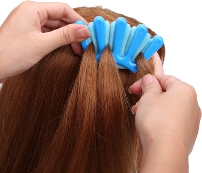 *** Vlecht hulpstuk - Vlechten Tool simpel Frans vlechten - Blauwe Braid hulp - van Heble® ***