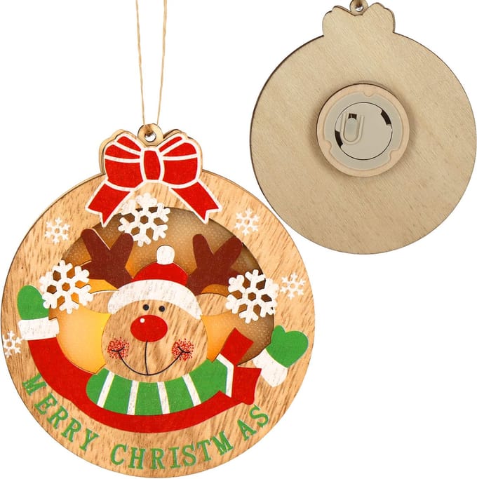Springos Kersthanger | Kerstboomhanger | Kerstversiering | Lichtgevend | Rendier